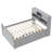 Full Size Storage Bed with Bookcase Headboard, 4 Drawers, Hidden Compartments, No Box Spring Needed-1582821401