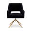 Fauteuil pivotant rembourré Breann-93705356
