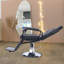 Fauteuil de coiffeur robuste avec dossier inclinable - Éponge haute densité, base en acier stable, avec capuchon