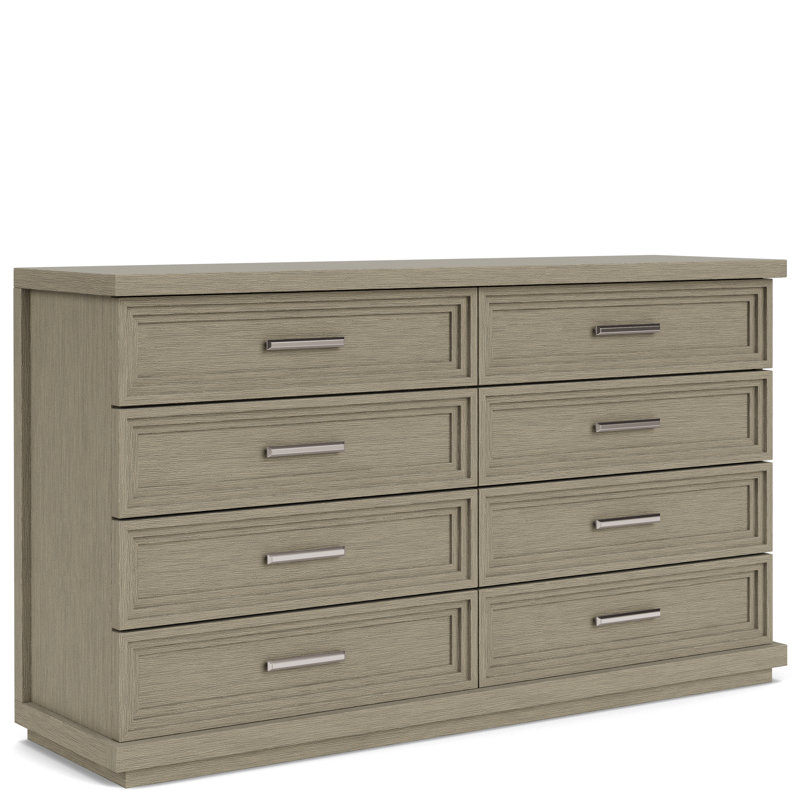 Commode double 8 tiroirs Kornegay, Queue d'aronde