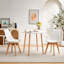 Alfret Round Solid Wood Base Dining Table-1916035601