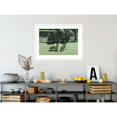 The Call for Help by Frederic Remington -Framed Giclee Print