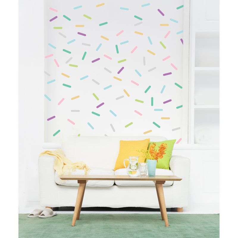Adhésif décoratif confettis, Pastel