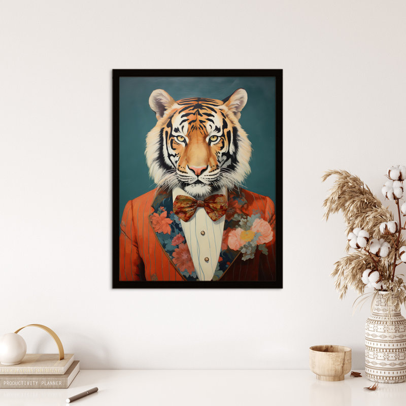 Tiger In A Tuxedo - Single Picture Frame Print