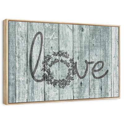 Wooden Love Typography