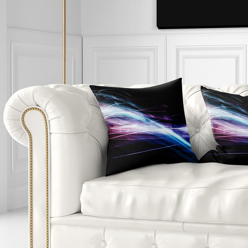  Coussin Abstract Lines, Carré, 18 po x 18 po