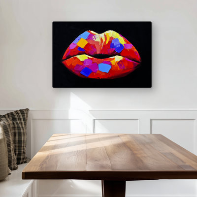 Colorful Lipstick Metal Print | Contemporary Home Decor Art