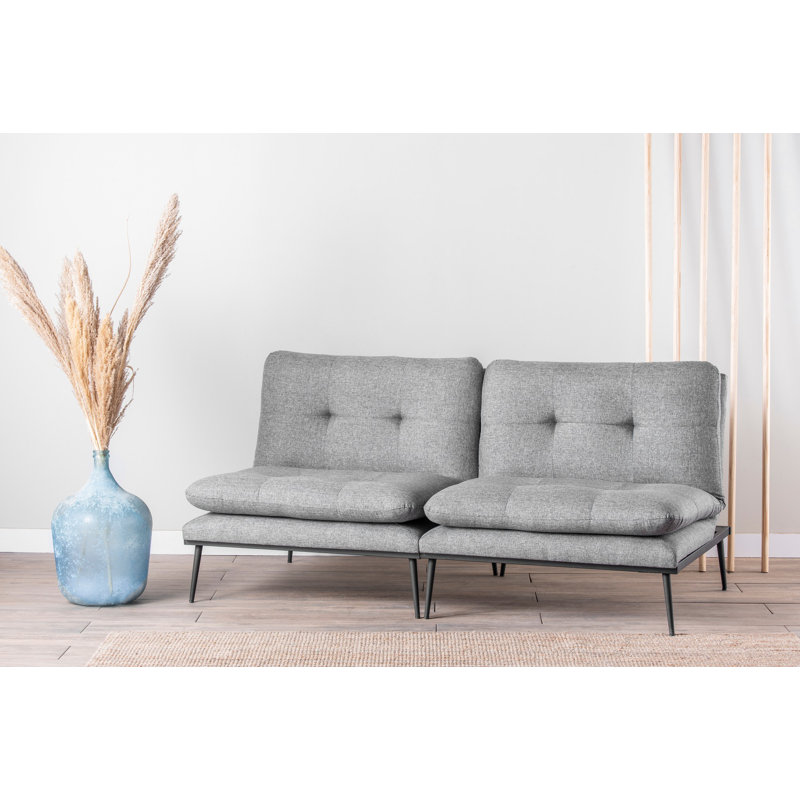 Canapé-lit 70,87 po Whitwell, Gris