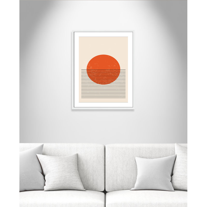 «Bright Minimal Series # 2» par Stanley, Blanc satiné, L 23,5 po x H 29,5 po, Matted Print