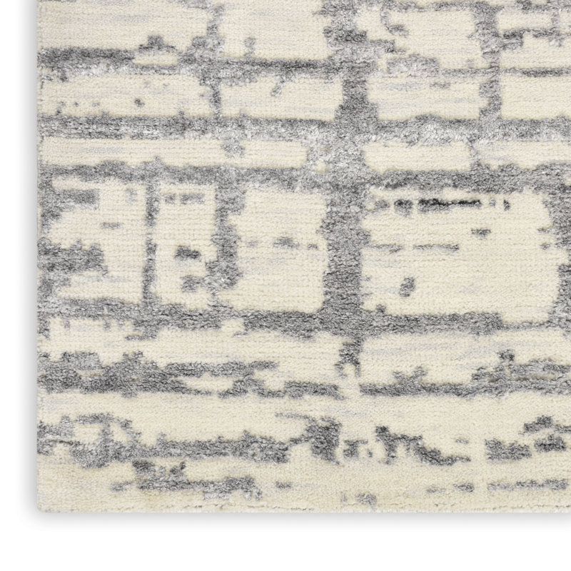 Abstract Hand Woven Area Rug, Rectangle 2' x 3'