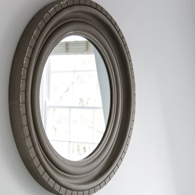 Algrange Wood Wall Mirror with Shelves