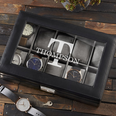 Leather Watch Box + Locking