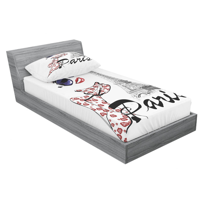 Microfiber Sheet Set, Twin Sheet Set with Fitted Sheet