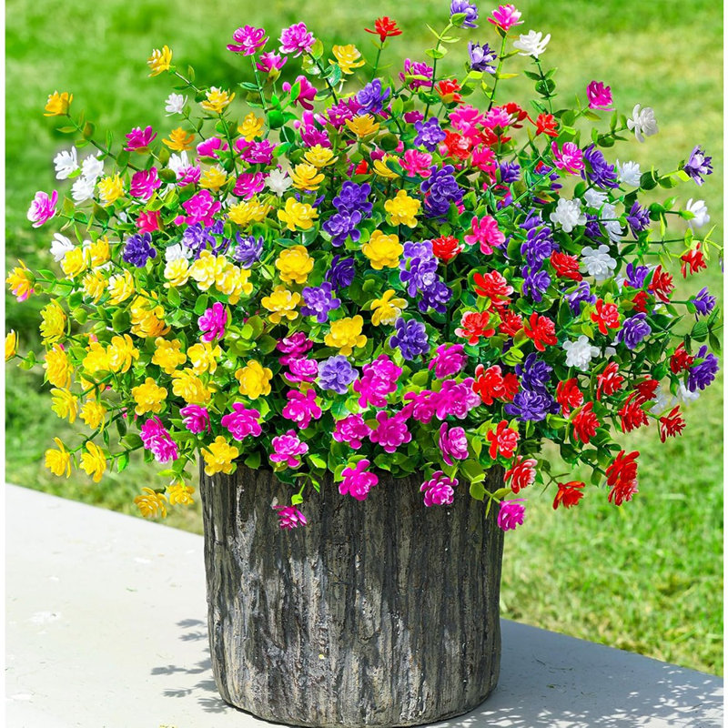 Fleurs artificielles artificielles pour l'extérieur