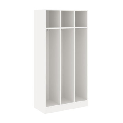 Triple Wide Three Compartment Classroom Cabinet Locker