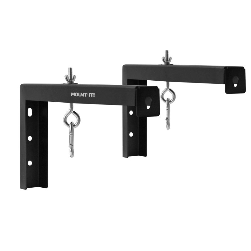 12" Universal Projector Screen Mount - Wall Or Ceiling Installation, Black
