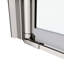 Porte de douche pivotante universelle à ajustement de 1 3/8 po, avec finition en verre trempé de 1/4 po 3072-113930959