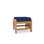 Summer Set Outdoor Teak Ottoman with Sunbrella Cushion