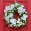Couronne de pivoine blanche et rose en soie-938341020