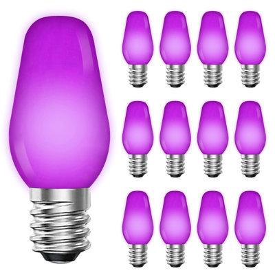 0.5 Watt, C7 LED, Non-Dimmable Light Bulb, Base