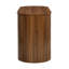 Bureau d'écriture avec rangement en noyer foncé - Bureau élégant avec rangement spacieux