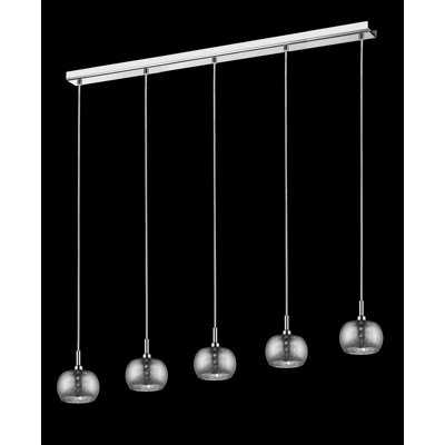 Bibbee 5 - Light Chrome Kitchen Island Pendant