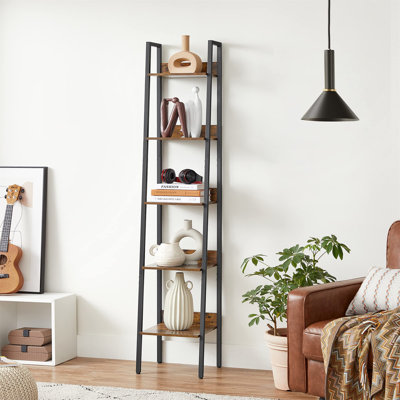Meaghan 170cm H x 33.8cm W Ladder Bookcase