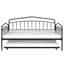 Lit de jour simple Fox avec lit gigogne simple, noir-1099220237