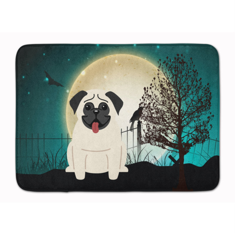 Tapis pour salle de bain Dun Halloween, Crème