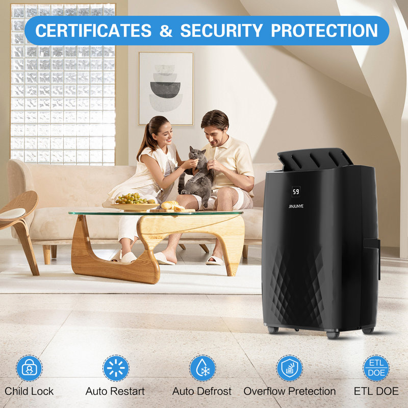 12,000 BTU Portable Air Conditioner With 10,000 BTU Heating, 5-In-1 AC Unit For Rooms Up To 700 Sq. Ft., With Remote, 24H Timer, Window Kit