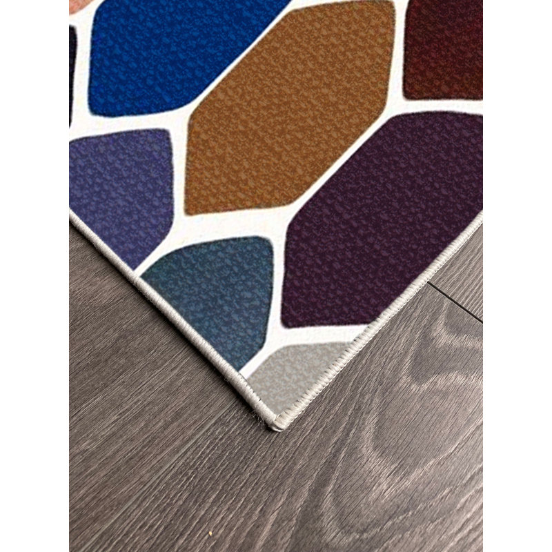 Tapis en coton Dayanara, Tapis de couloir 3 pi 3 po x 8 pi 2 po