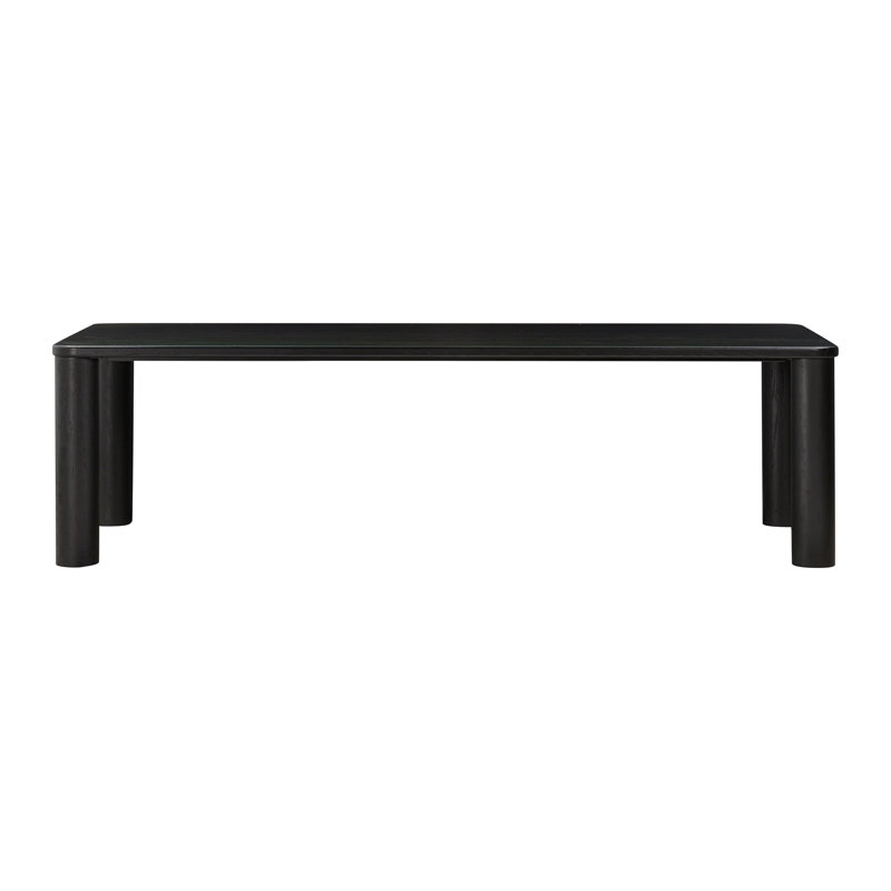 Table de salle à manger rectangulaire Tov Furniture Akola, Chêne noir