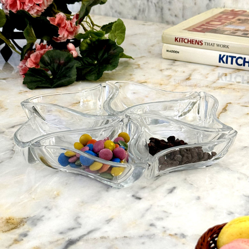 Mekayla Set/6 Glass Triangle Dish