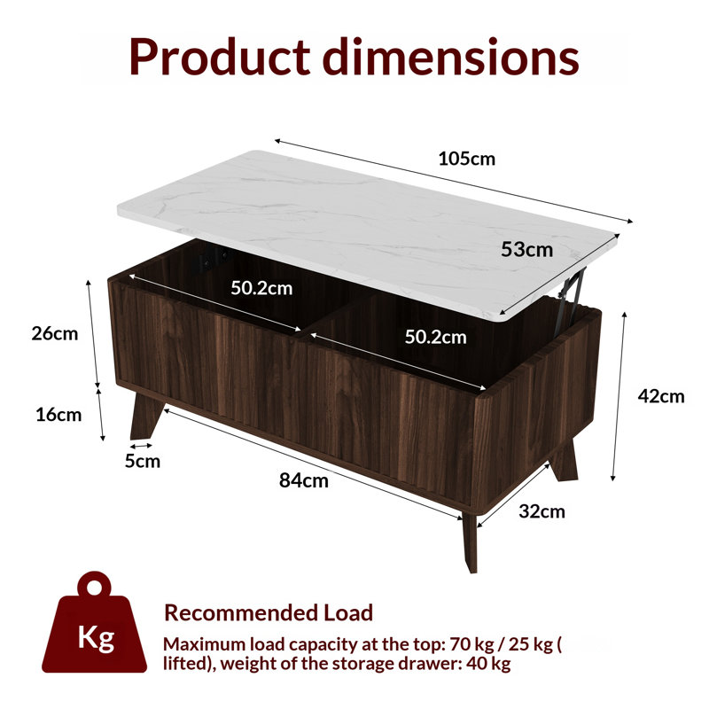 Coffee Table, Walnut