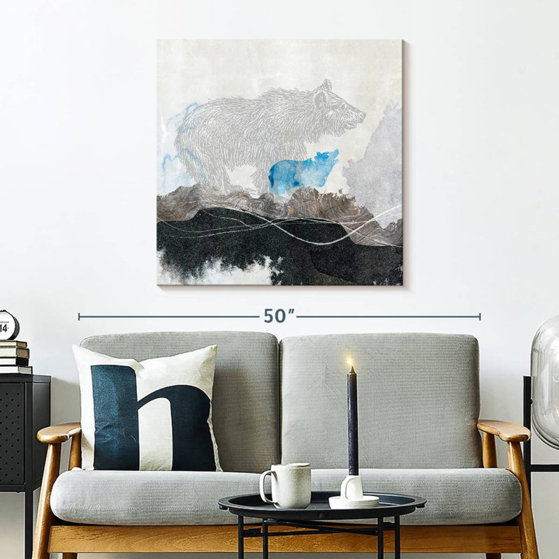 Crowle Grizzly Bear, 30" H x 30" W