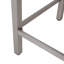 Table de bar d'extérieur en aluminium avec plateau en verre 43 po