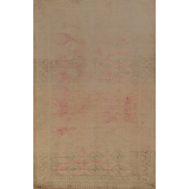 Tapis rose délavé 3 x 6