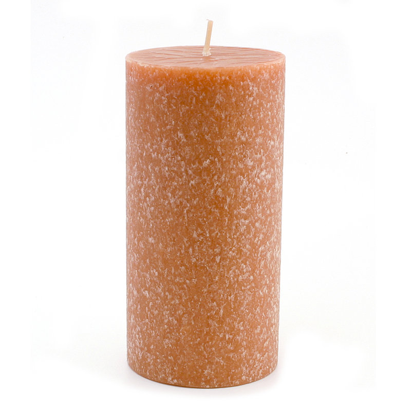 Bougie colonne non parfumée Timberline, Rouille, H 6 po x l 3 po x P 3 po