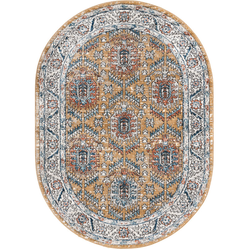 Oriental Indoor Rug, Oval 4' x 6'