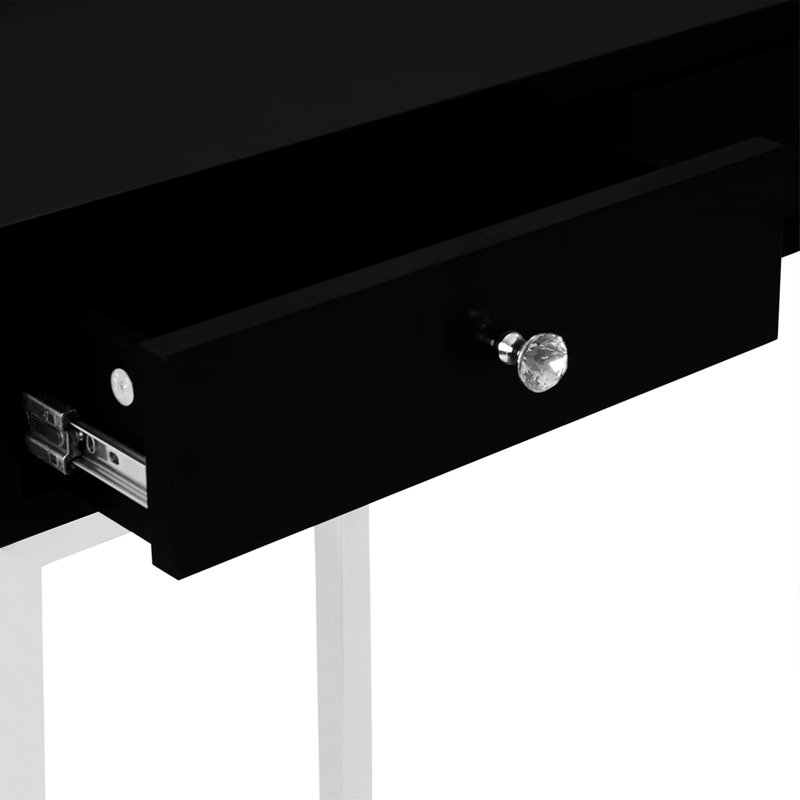 Coiffeuse Wybolt Celeste, Argent / noir