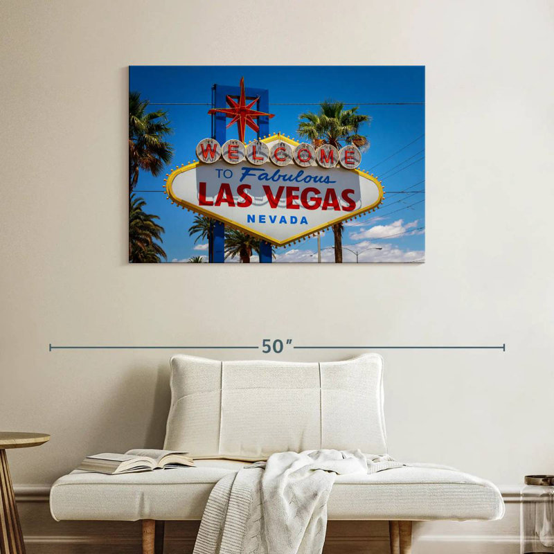 Signe de Lynelle à Las Vegas, H 26 po x l 39 po