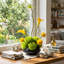 Arrangement organique moderne dans un pot