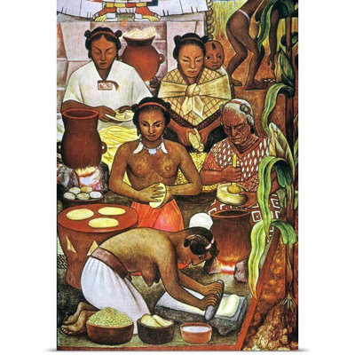 Diego Rivera " Rivera: Grinding Corn " by Diego Rivera