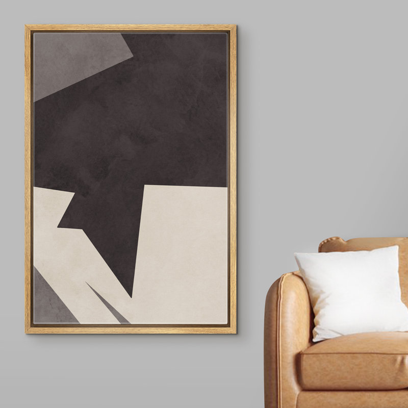 Floater Frame Print on Canvas, Brown Framed, 36" H x 24" W x 1.5" D