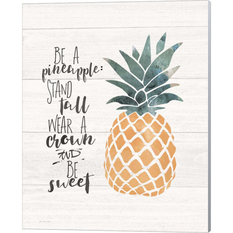 «Be A Pineapple» par Jo Moulton, art mural sur toile