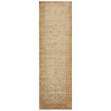Oushak Oriental Hand-Knotted Wool Soft Green/Rust Area Rug