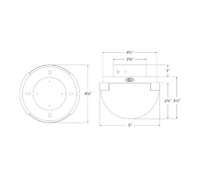 Kelly Wearstler Melange 5" Solitaire Flush Mount