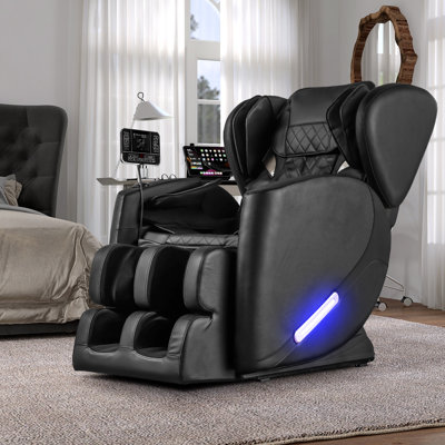 Fauteuil de massage complet à gravité zéro avec chauffage, Bluetooth et écran tactile