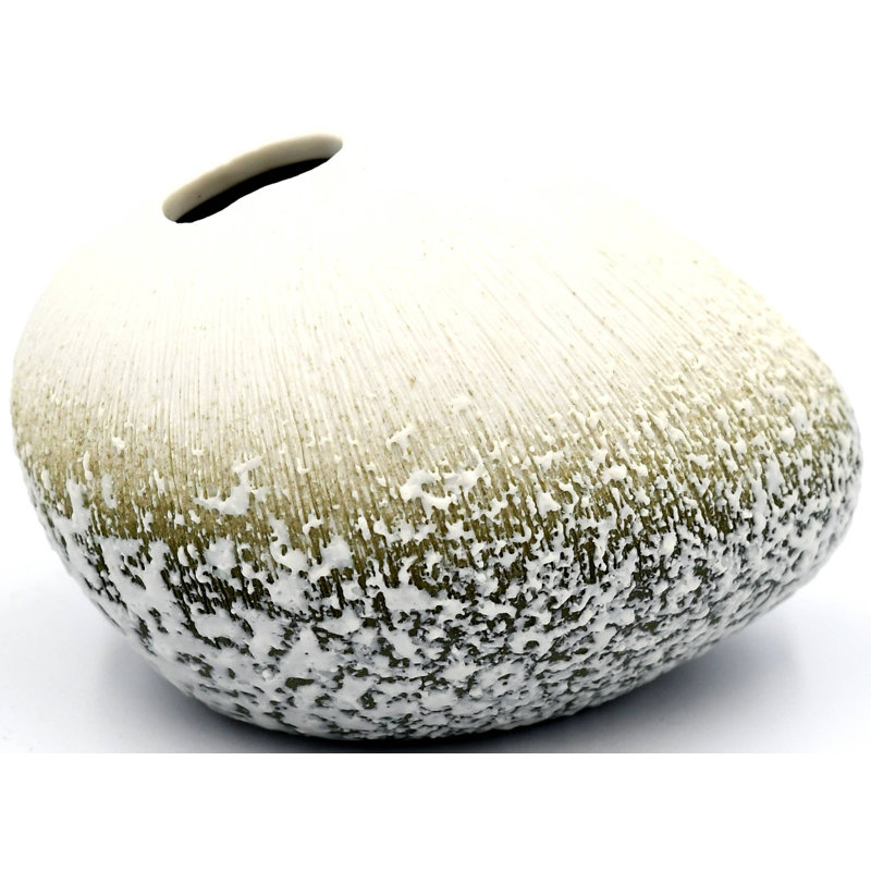Aveli Handmade Table Vase, Green, 2.4" H x 3.4" W x 2.6" D