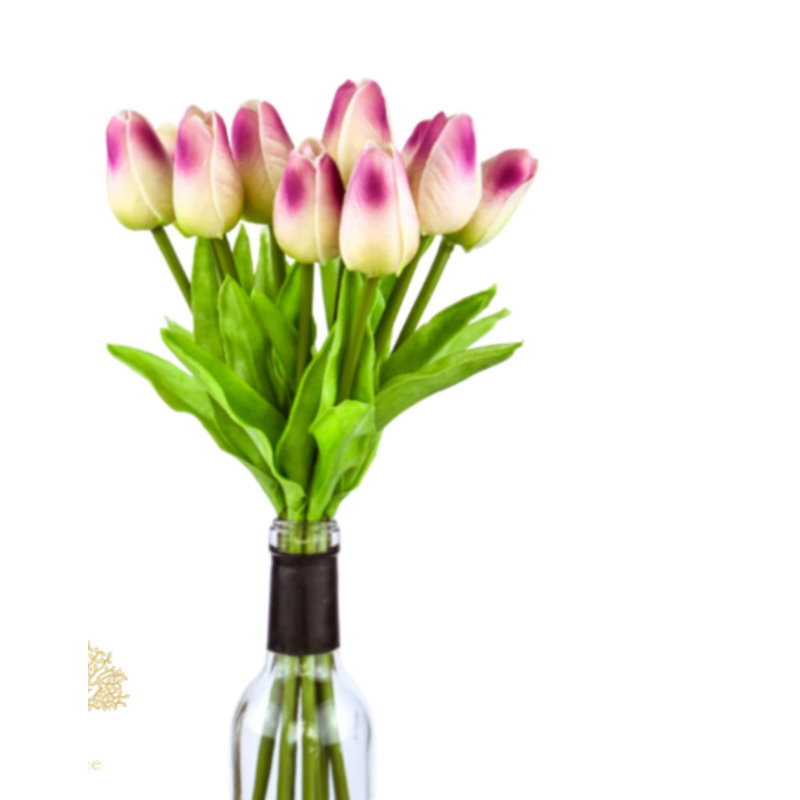 Silk Tulip Arrangement, Purple